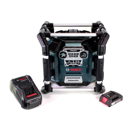 Radio de obra Bosch GML 20 14,4-18V + 1x batería 2,0Ah + cargador