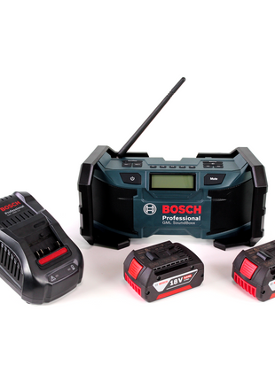 Radio de chantier Bosch GML SoundBoxx 14,4-18V + 2x batteries 5,0Ah + chargeur