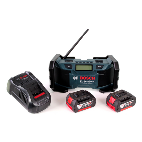 Radio de chantier Bosch GML SoundBoxx 14,4-18V + 2x batteries 5,0Ah + chargeur