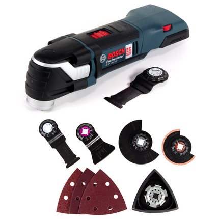 Bosch GOP 18 V-EC Akku Multi-Cutter 18V Starlock Brushless Solo + Starlock Set Best of Renovation 5tlg. - ohne Akku, ohne Ladegerät