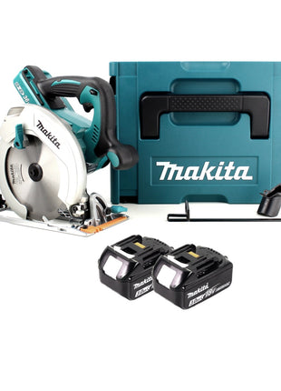 Makita DHS 710 FJ 36V Li-Ion Scie circulaire sans fil 190 mm + 2x Batteries 3.0Ah + Makpac - sans chargeur