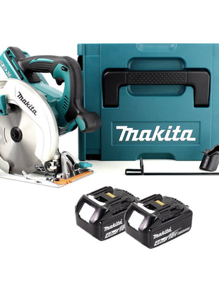 Sierra circular manual Makita DHS 710 MJ con batería de iones de litio de 36 V 190 mm + 2 baterías 4,0 Ah + Makpac - sin cargador