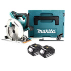 Sierra circular manual Makita DHS 710 MJ con batería de iones de litio de 36 V 190 mm + 2 baterías 4,0 Ah + Makpac - sin cargador