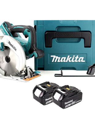 Makita DHS 710 TJ Scie circulaire sans fil 36V Li-Ion 190 mm + 2x Batteries 5.0Ah + Makpac - sans chargeur