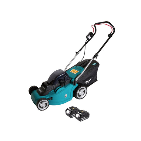 Makita DLM 380 G2 tondeuse à gazon à batterie 36V (2x18V) 38cm + 2x batterie 6,0Ah - sans chargeur