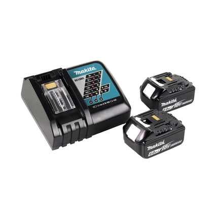 Makita DUT 130 RG miscelatore a batteria 18V M14 Brushless + 2x batteria ricaricabile 6.0Ah + caricabatterie