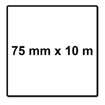 Mirka ABRANET 2x Schleifpapier Rolle 75mm x 10m P120 Schleifrolle Klett ( 2x 545BI001123R )