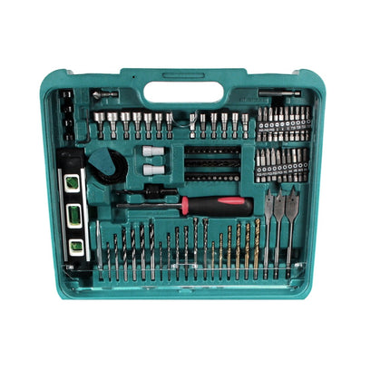 Makita DHP 453 SFTK W Akku Schlagbohrschrauber 18V 42Nm + 1x Akku 3,0Ah + Schnellladegerät + 101-tlg. Zubehörset + Koffer