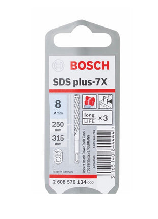 Bosch SDS-plus 7X Foret en carbure 8x250x315mm, certifié PGM (2608576134)