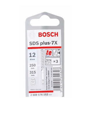 Taladro percutor Bosch SDS-plus 7X brocas 12x250x315mm carburo (2608576152) certificado PGM