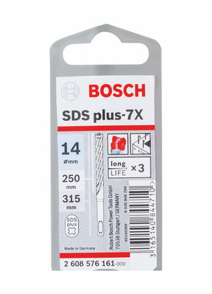 Bosch Hammerbohrer SDS-plus 7X Bohrer 14x250x315mm Carbide ( 2608576161 ) PGM zertifiziert - Toolbrothers