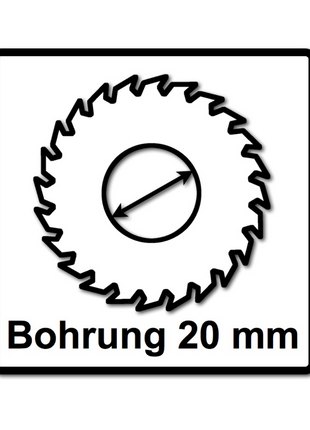 Bosch Kreissägeblatt Standard for Wood 165 x 20 x 1,5 mm 24Z ( 2608837685 )