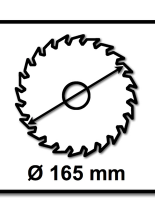 Bosch Lame de scie circulaire Standard for Wood 165 x 20 x 1,5 mm, 24 dents (2608837685)