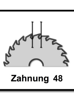 Bosch Kreissägeblatt Standard for Wood 165 x 20 x 1,5 mm 48Z ( 2608837687 )