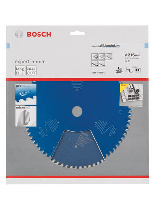 Bosch Lame de scie circulaire Expert for Aluminium, 216 x 30 x 2,6 mm, 64 dents (2608644110)