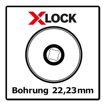 Bosch 10x Fächerschleifscheibe X571 X-LOCK Best for Metal 125x22,23mm K40 ( 10x 2608619209 ) gerade Ausführung - Toolbrothers