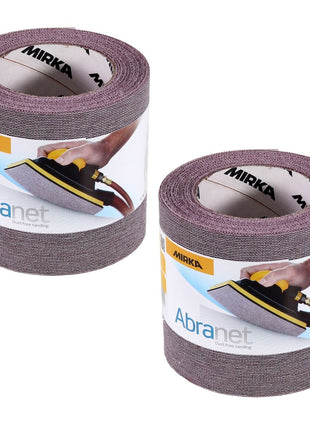 Mirka ABRANET 2x Schleifpapier Rolle 115mm x 10m P180 Schleifrolle Klett ( 2x 545BY001183R )