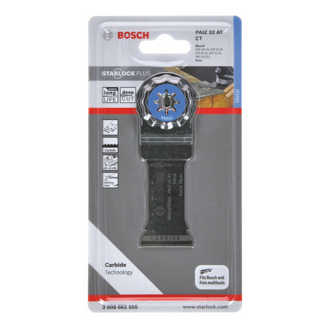 Bosch PAIZ 32 AT Lama per tagli dal pieno MetalMax, 32x50mm, Starlock Plus ( 2608662555 )