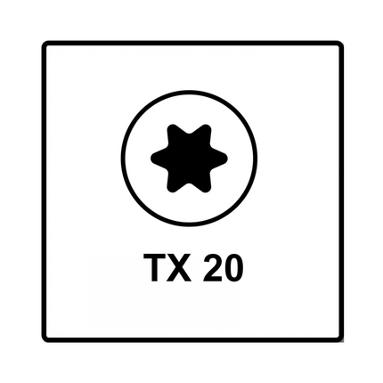 Fischer Power-Fast II FPF II Spanplattenschraube 4,5x40 mm 500 Stück ( 670269 ) Senkkopf mit Torx Teilgewinde galvanisch verzinkt, blau passiviert