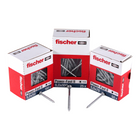 Fischer Power-Fast II FPF II Spanplattenschraube 6,0x130 mm 100 Stück ( 670461 ) Senkkopf mit Torx Teilgewinde galvanisch verzinkt, blau passiviert