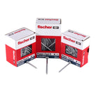 Fischer Power-Fast II FPF II Viti per legno 4,0x20 mm, 200 pz. ( 670235 ) Testa tonda, Torx, filettatura completa, zincate, passivato blu