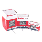 Fischer Power-Fast II FPF II tornillo para aglomerado 4,5x50 mm 200 piezas (670636) Cabeza plana con rosca completa Torx galvanizado, pasivado azul