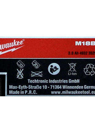 Milwaukee Akku Starter 18V Set mit 2x M18 BX B3 Akku 3,0Ah ( 2x 4932352668 )