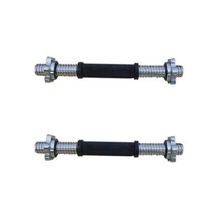 Kurzhantelstangen Set 2 Stück 35cm 2,5 kg + 6x Hantelscheiben Guss Eisen 1,25 kg