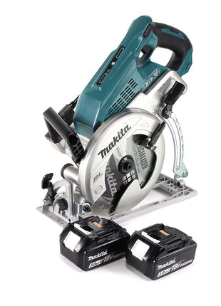 Makita DRS 780 F Akku Handkreissäge 36V ( 2x18V ) 185 mm Brushless + 2x Akku 3,0Ah - ohne Ladegerät - Toolbrothers