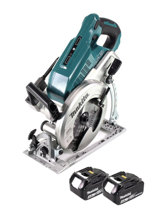 Makita DRS 780 M Akku Handkreissäge 36V ( 2x18V ) 185 mm Brushless + 2x Akku 4,0Ah - ohne Ladegerät - Toolbrothers