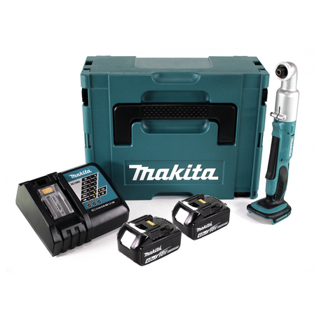 Makita DTL 061 RMJ Clé à chocs angulaire sur batterie 18V 1/4" 60Nm + 2x batterie 4,0Ah + chargeur + Makpac