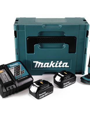 Makita DTL 061 RTJ llave de impacto angular inalámbrica 18V 1/4" 60Nm + 2x baterías 5.0Ah + cargador + Makpac