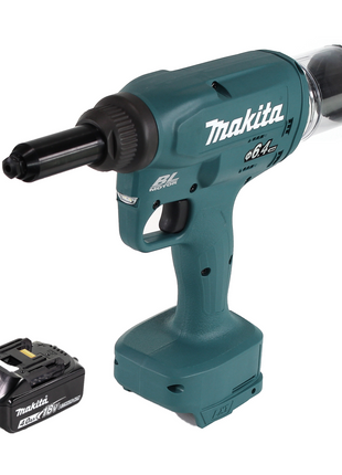 Makita DRV 250 M1 Akku Blindnietsetzgerät 18V 20kN Brushless + 1x Akku 4,0Ah - ohne Ladegerät