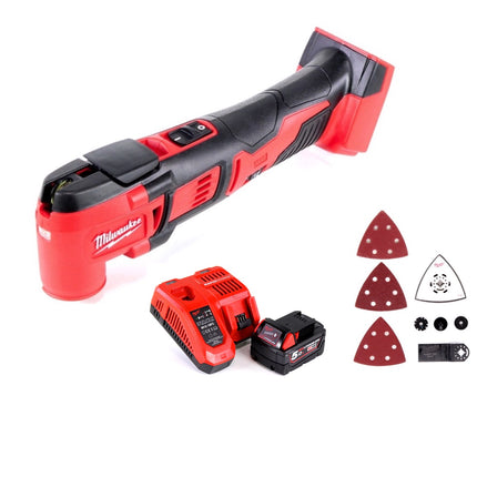 Milwaukee M18 BMT-501 Akku Multifunktionswerkzeug 18 V + 1x Akku 5,0 Ah + Ladegerät
