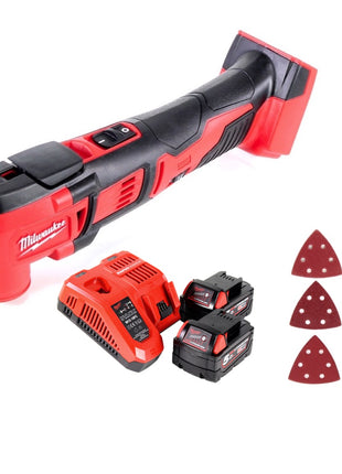 Milwaukee M18 BMT-502C Akku Multifunktionswerkzeug 18V ( 4933446203 ) + 2x Akku 5,0Ah + Ladegerät