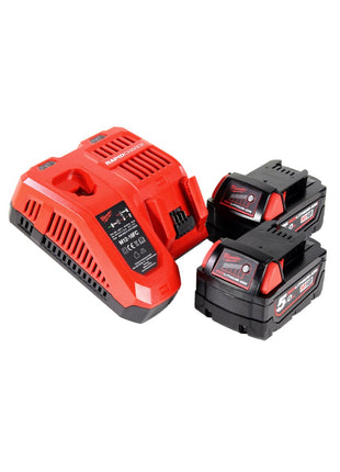 Milwaukee M18 BMT-502C Akku Multifunktionswerkzeug 18V ( 4933446203 ) + 2x Akku 5,0Ah + Ladegerät