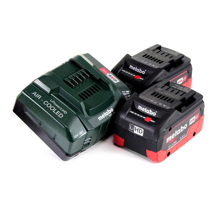 Metabo MKS 18 LTX 58 Akku Metall Handkreissäge 18V 165 mm ( 600771840 ) + 2x Akku 5,5Ah + Ladegerät + MetaLoc