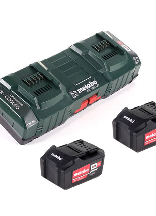 Metabo Basis Set mit 2x Akku Li-Power 5,2Ah + ASC 145 DUO Doppelladegerät