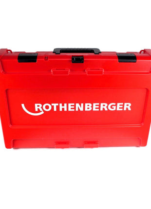 Máquina prensadora a batería Rothenberger ROMAX 4000 18V electrohidráulica + 1x batería 5,5Ah + maletín - sin cargador