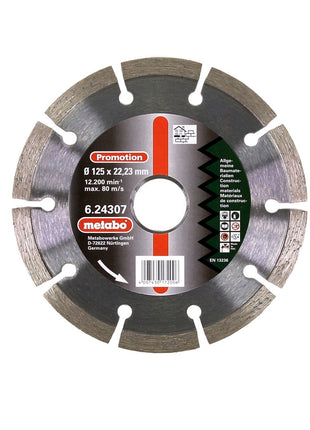 Metabo SP-U Diamanttrennscheibe Universal SP 125x22,23 mm ( 624307000 ) für Winkelschleifer