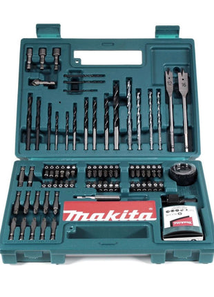 Makita DTD 152 SGK Akku Schlagschrauber 18V 165Nm 1/4" + 1x Akku 6,0Ah + Ladegerät + 100 tlg. Bit Bohrer Set + Koffer