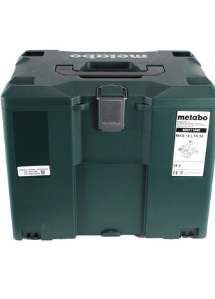 GRATIS 3 años de servicio completo protección integral Metabo MKS 18 LTX 58 sierra circular para metal a batería 18V 165 mm + 2x batería 5,5Ah + cargador + MetaLoc