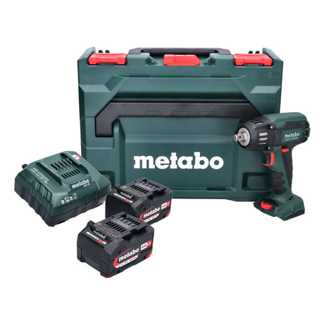 Metabo SSW 18 LTX 400 BL Akku Schlagschrauber 18 V 400 Nm 1/2" Brushless + 2x Akku 4,0 Ah + Ladegerät + metaBOX