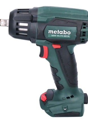 Metabo SSW 18 LTX 400 BL Atornillador de impacto a batería 18 V 400 Nm 1/2" sin escobillas + 1x batería 4,0 Ah + metaBOX - sin cargador