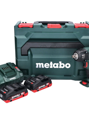 Visseuse à chocs sans fil Metabo SSW 18 LTX 400 BL 18 V 400 Nm 1/2" sans balais + 2x batterie 4,0 Ah + chargeur + métaBOX