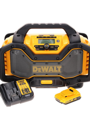 DeWalt DCR 027 D1 radio batería DAB+ 10,8-18,0 V + 1x batería 2,0 Ah + cargador