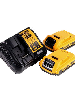 Radio à batterie DeWalt DCR 027 D2 DAB+ 10,8-18,0 V + 2x batteries 2,0 Ah + chargeur