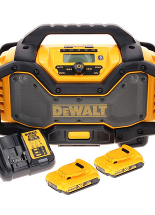 DeWalt DCR 027 D2 Akku Radio DAB+ 10,8-18,0 V + 2x Akku 2,0 Ah + Ladegerät