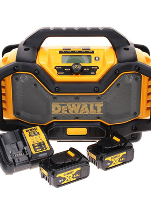 DeWalt DCR 027 M2 radio batería DAB+ 10,8-18,0 V + 2x baterías 4,0Ah + cargador