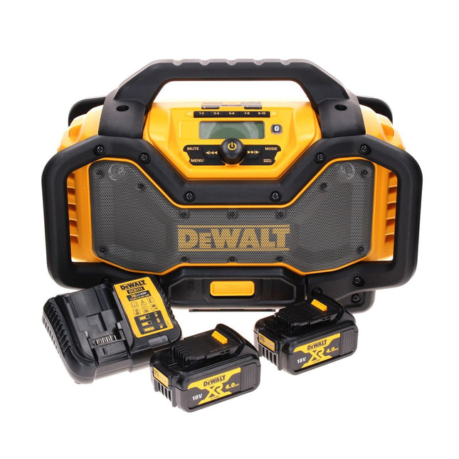 Radio a batteria DeWalt DCR 027 M2 DAB+ 10,8-18,0 V + 2 batterie 4,0 Ah + caricabatterie
